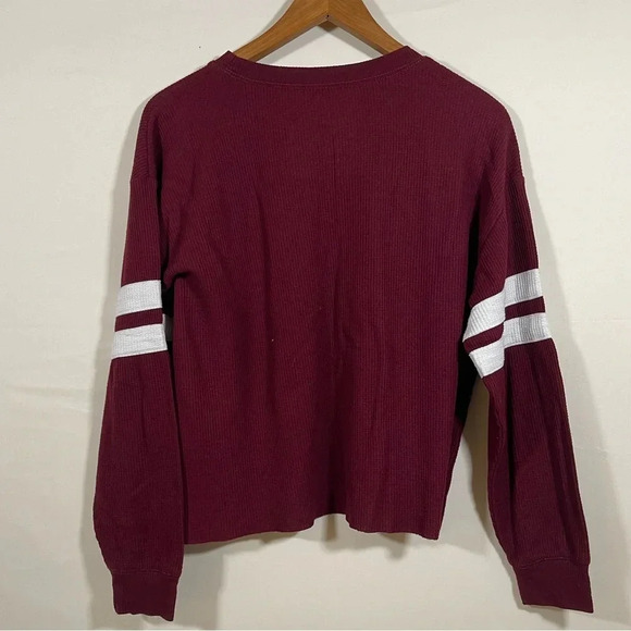 HOLLISTER ribbed semi-cropped long sleeve top M - Picture 2 of 6